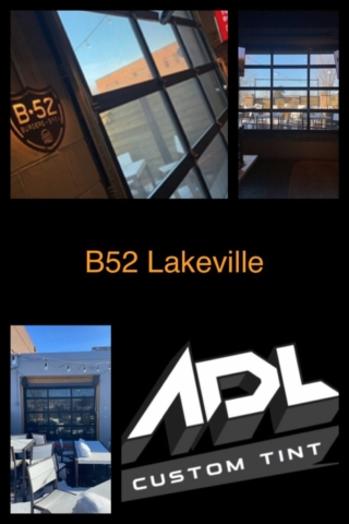 B-52 Burgers & Brew window film by ADL Custom Tint