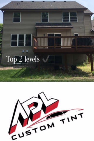 Walkout back elevation window film by ADL Custom Tint