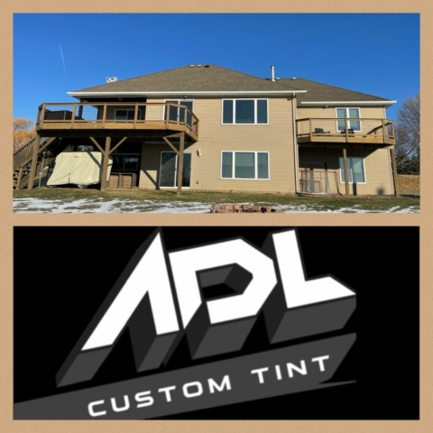 Back elevation window film by ADL Custom Tint